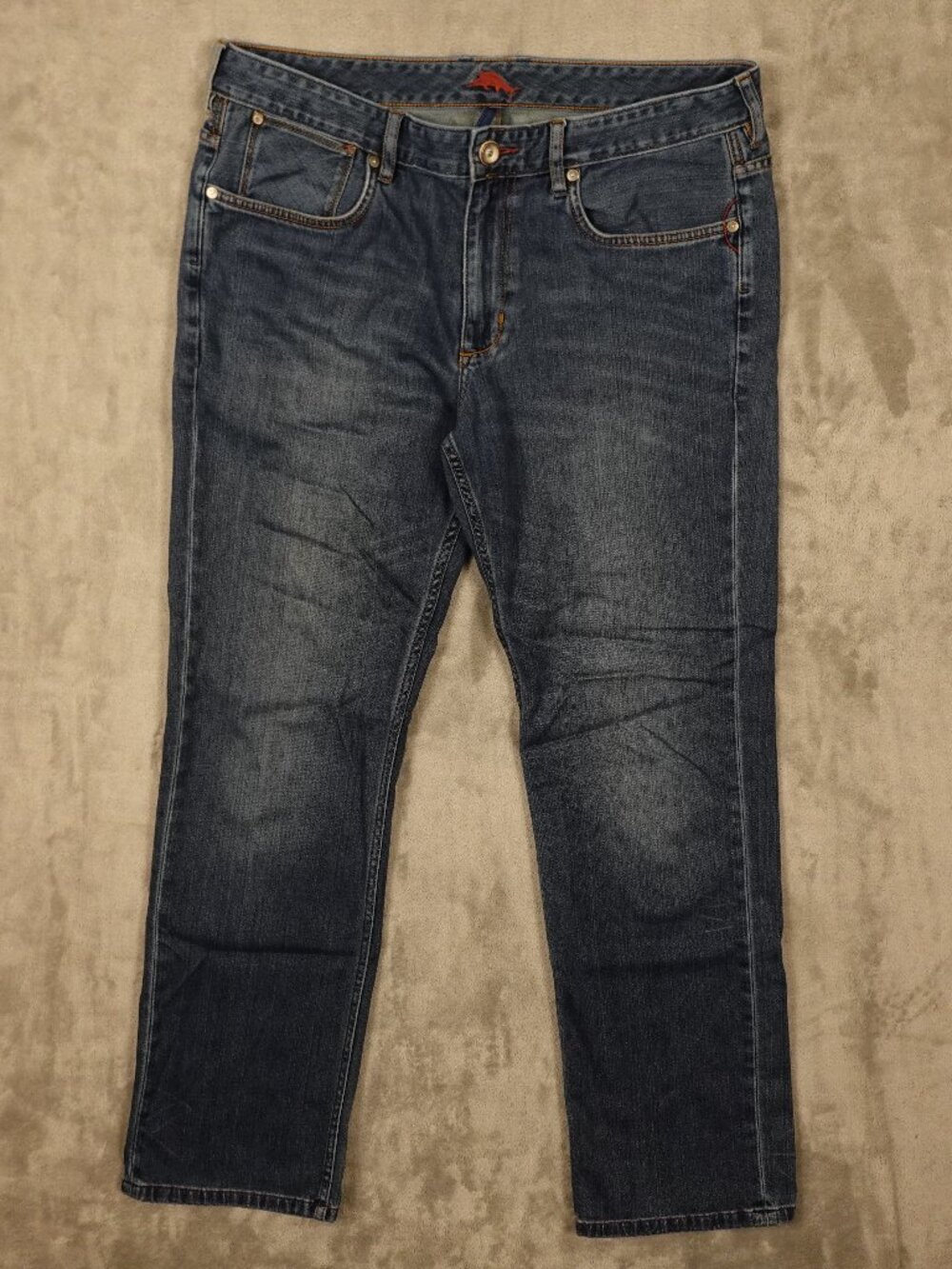 Tommy Bahama Relax Straight Jeans Men's 36x32 Dark Wash Stretch Denim